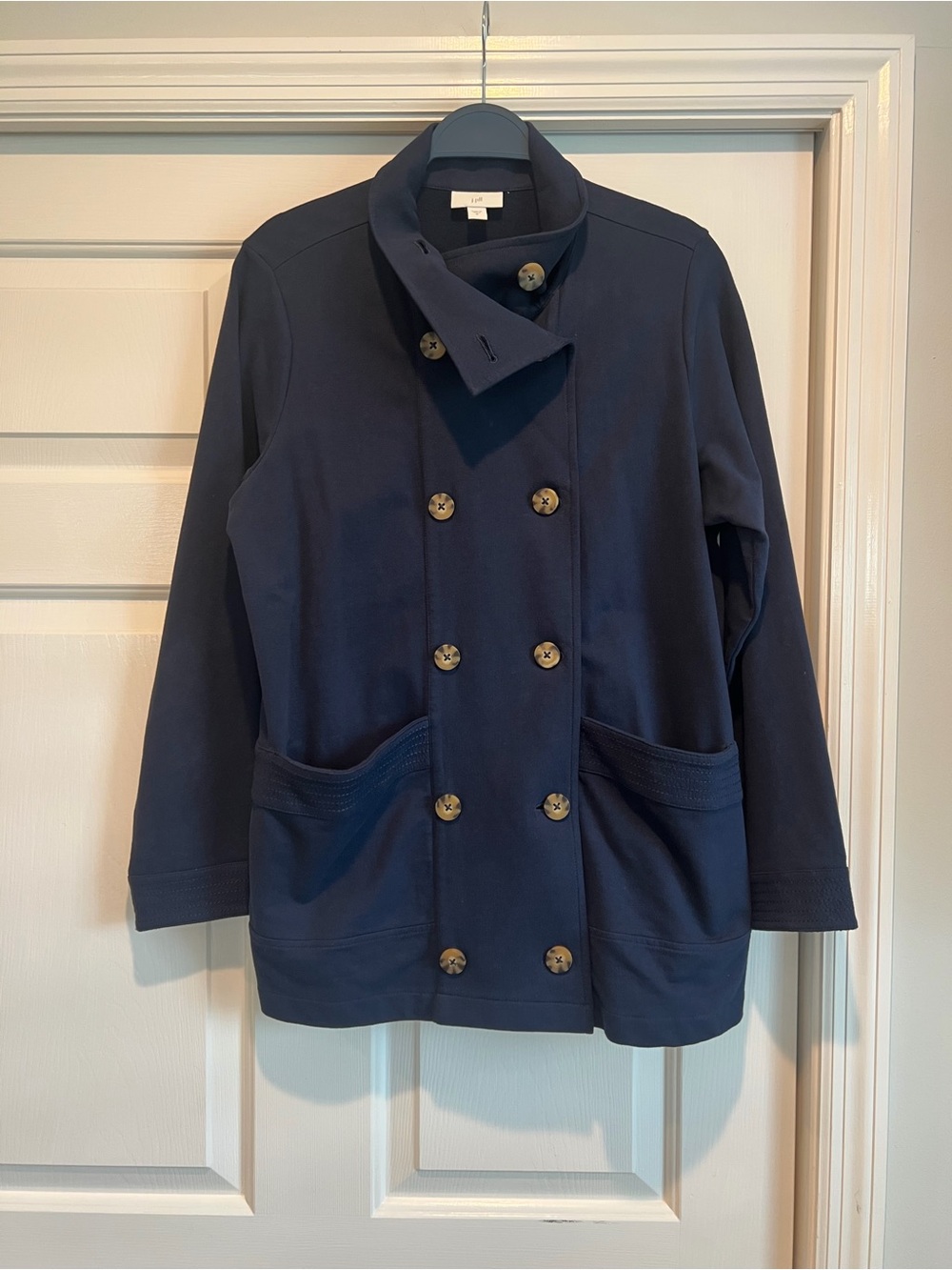 Navy Double-Breasted Jacket
